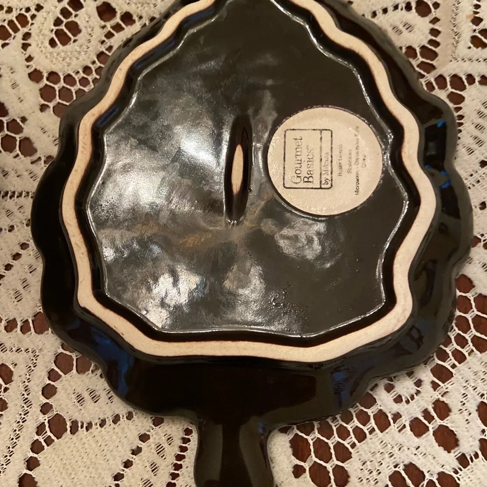 Set of 4 Leaf Desert Plates - Picture 4 of 5